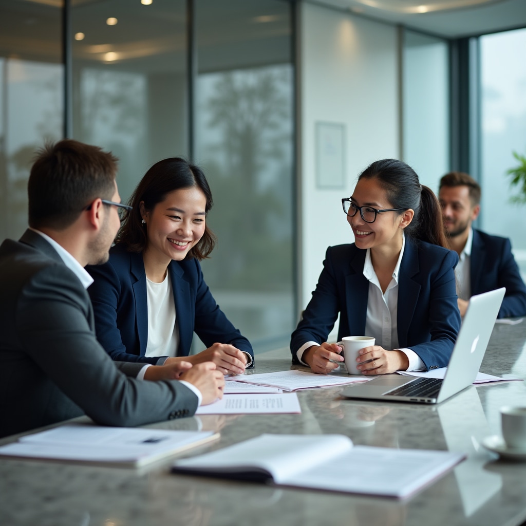 Întâlnire de comunicare cu client